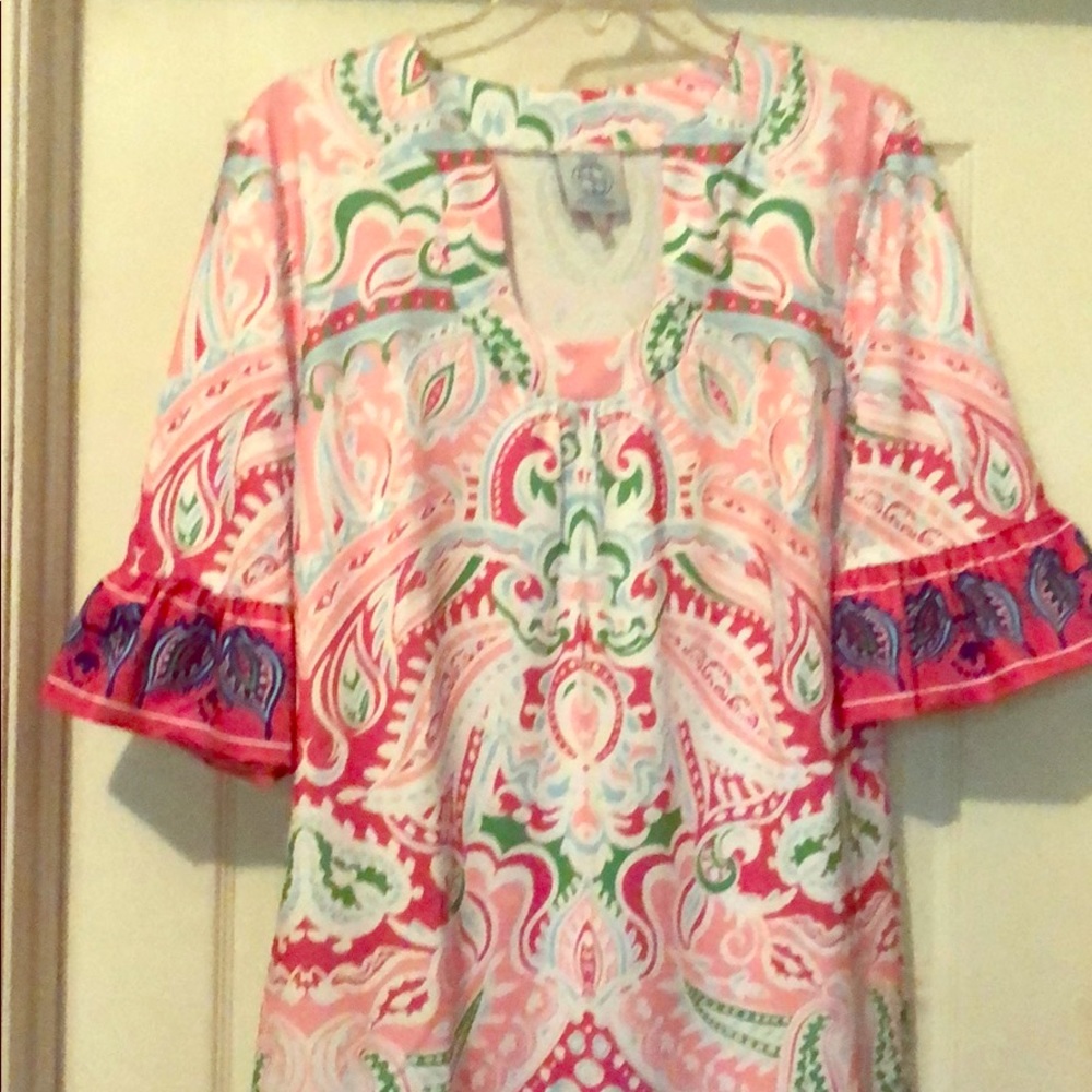NWT Tracy Negoshian dress 3/4 length sleeves.